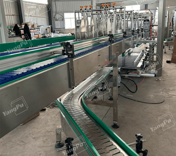 Yangpu Drop-Type Case Packer Machine for Bottles and cans YPZX-D01