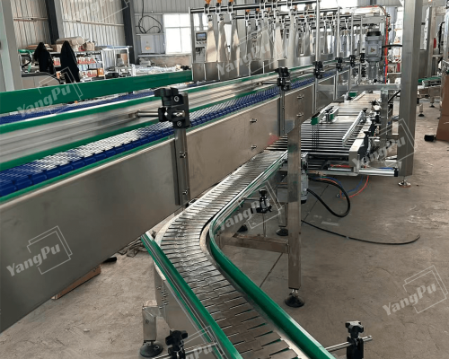 Yangpu Drop-Type Case Packer Machine for Bottles and cans YPZX-D01